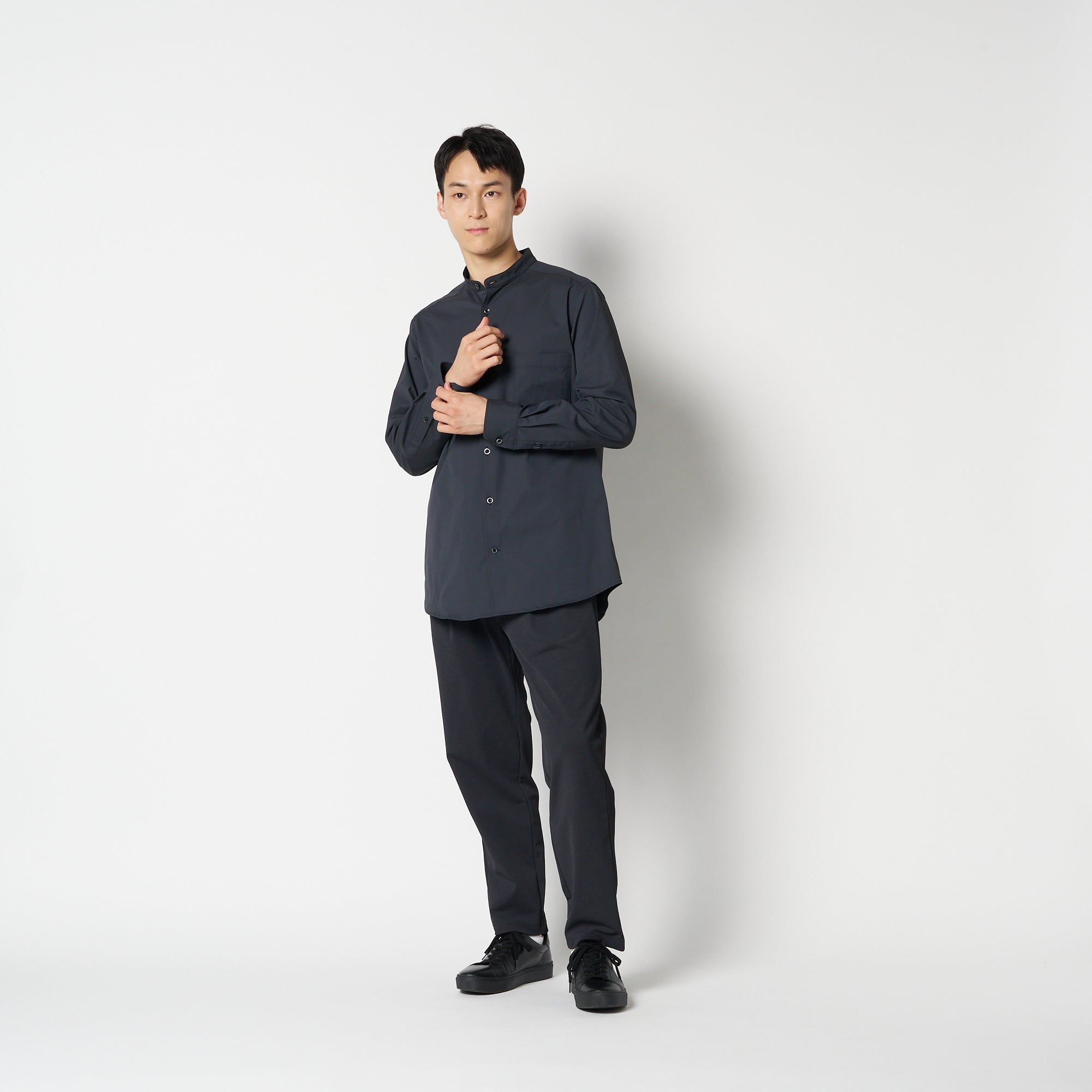 MOON-TECH® Band Collar Shirt