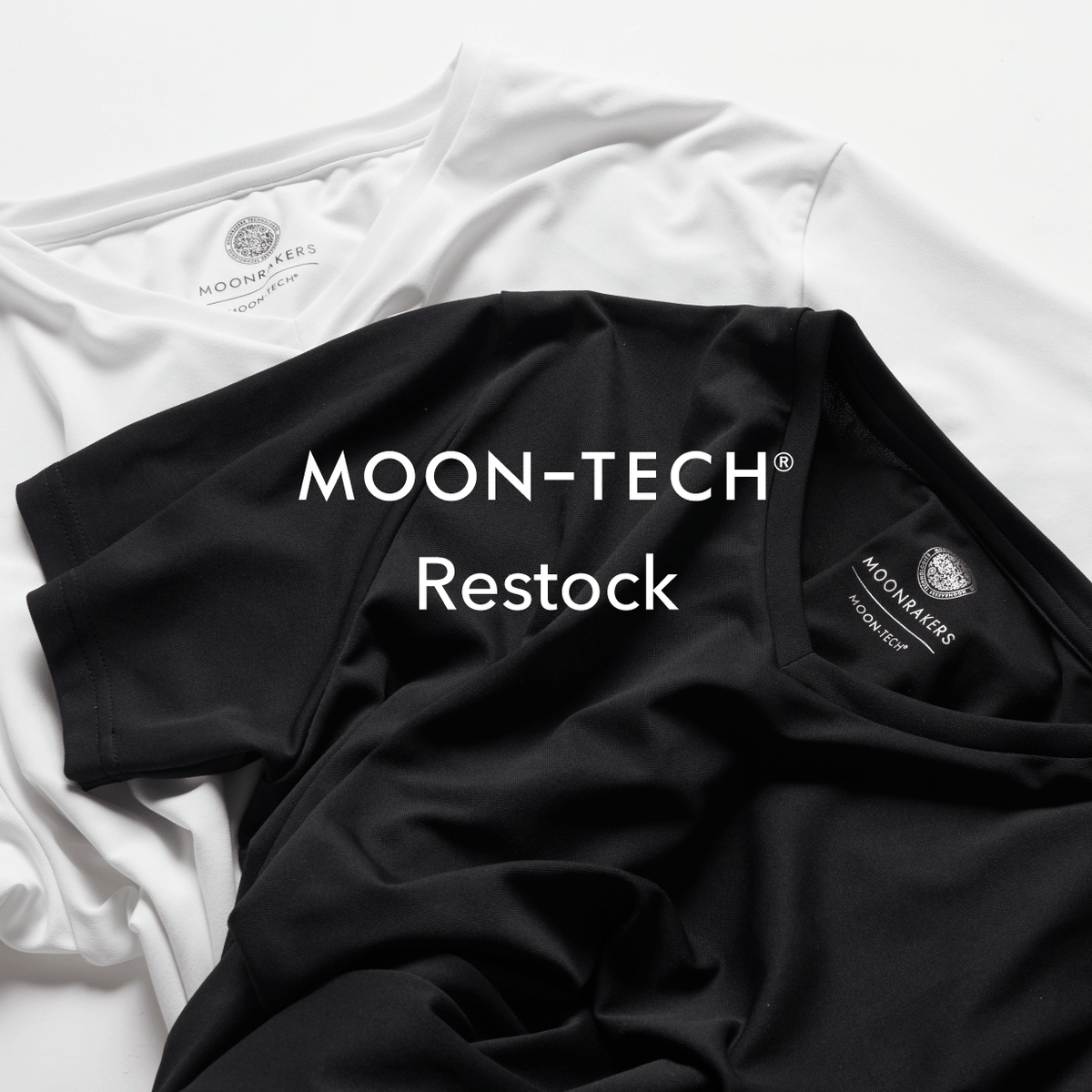 「MOON-TECH®」Vネック・クルーネックTシャツ 再入荷のお知らせ