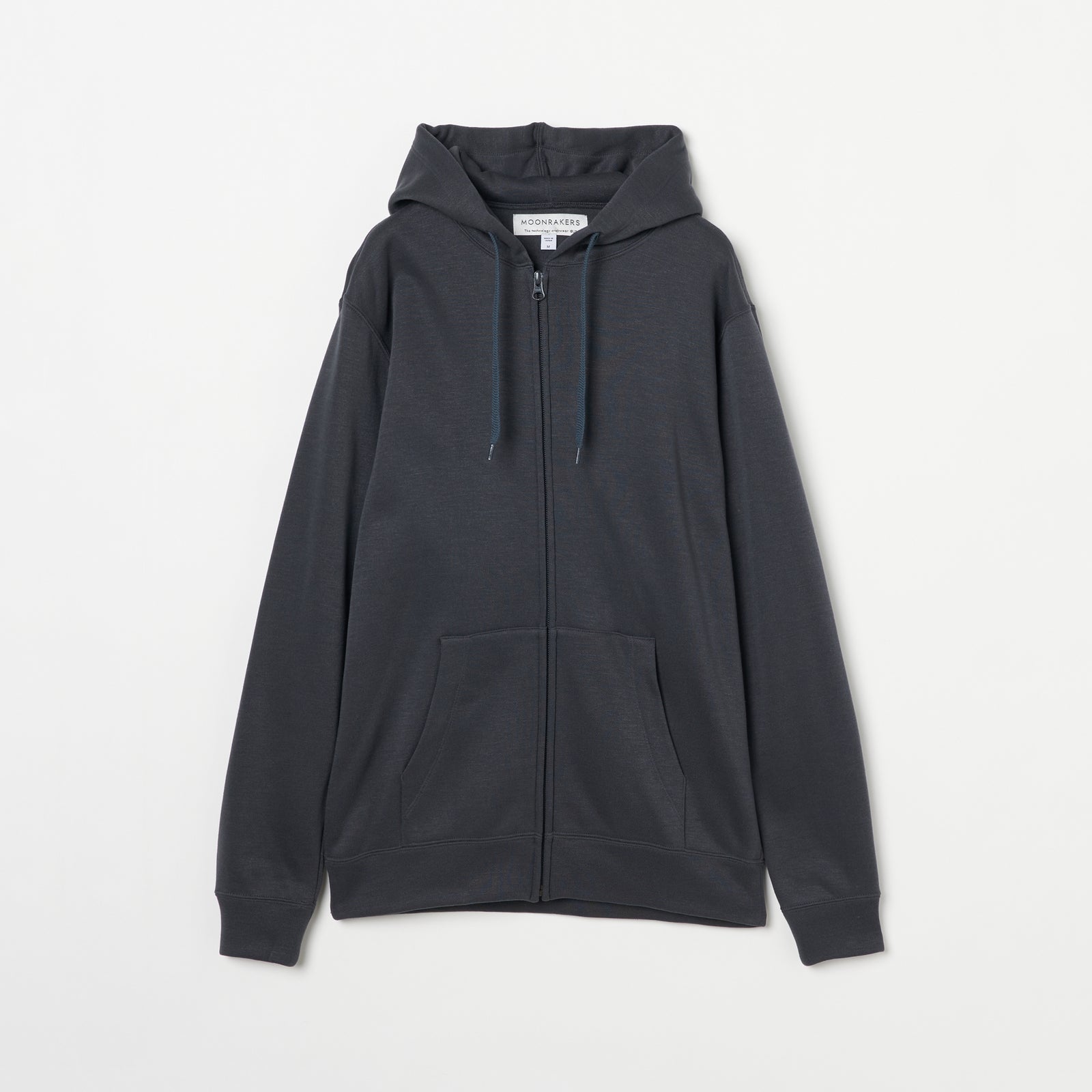 【BLACKUP】エアスウェットルーズフィットフードジップアップ BLACKUP パーカー 「B-BASIC」 エアスウェットルーズフィット