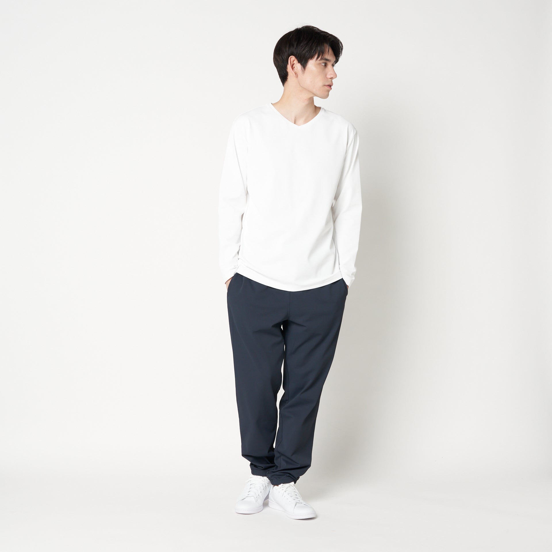 Moontech V-Neck Long Sleeve T-Shirt