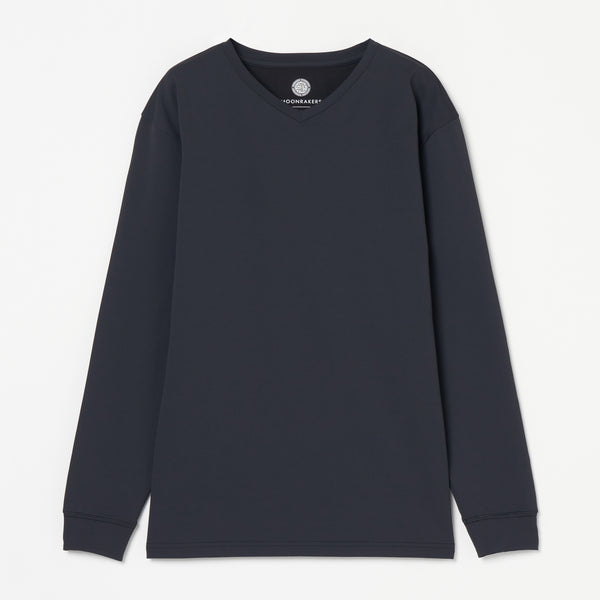 ムーンテック  Vネック ロングスリーブ Tシャツ