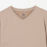 ムーンテック  Vネック ロングスリーブ Tシャツ