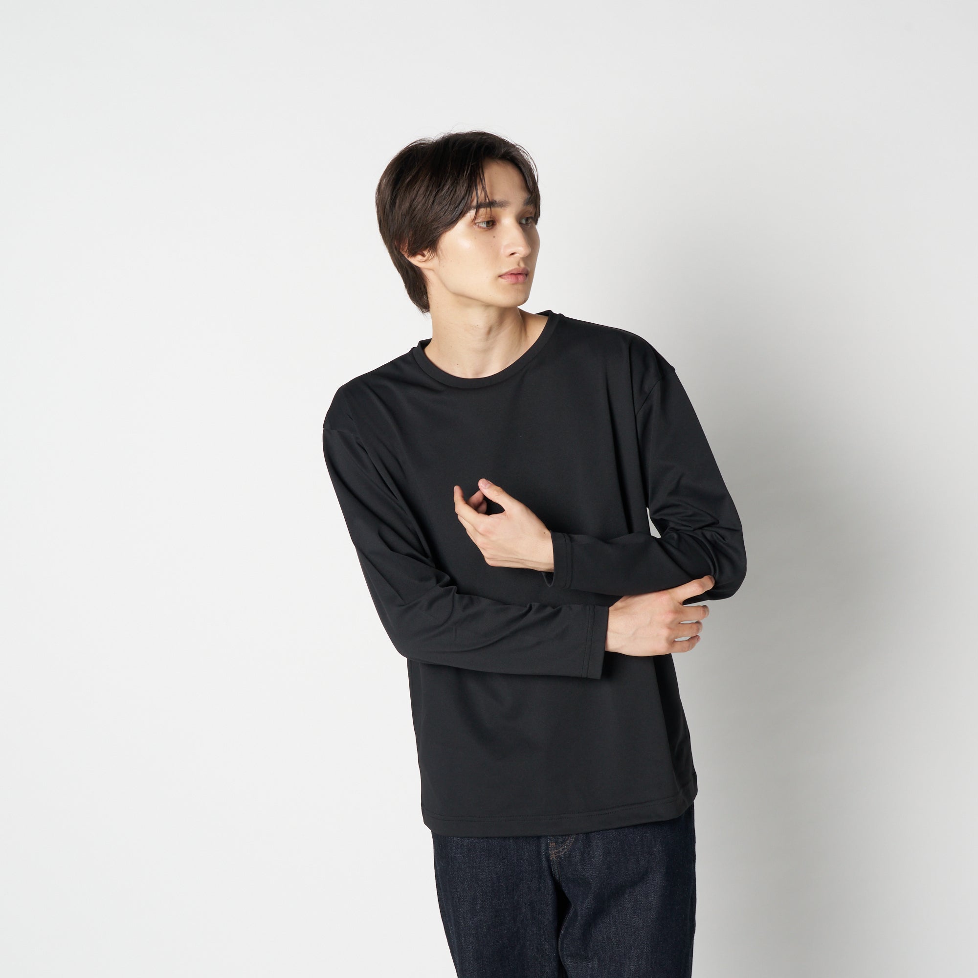 MOON-TECH® Oversized Long-Sleeve T-Shirt (Collaboration with WWS)