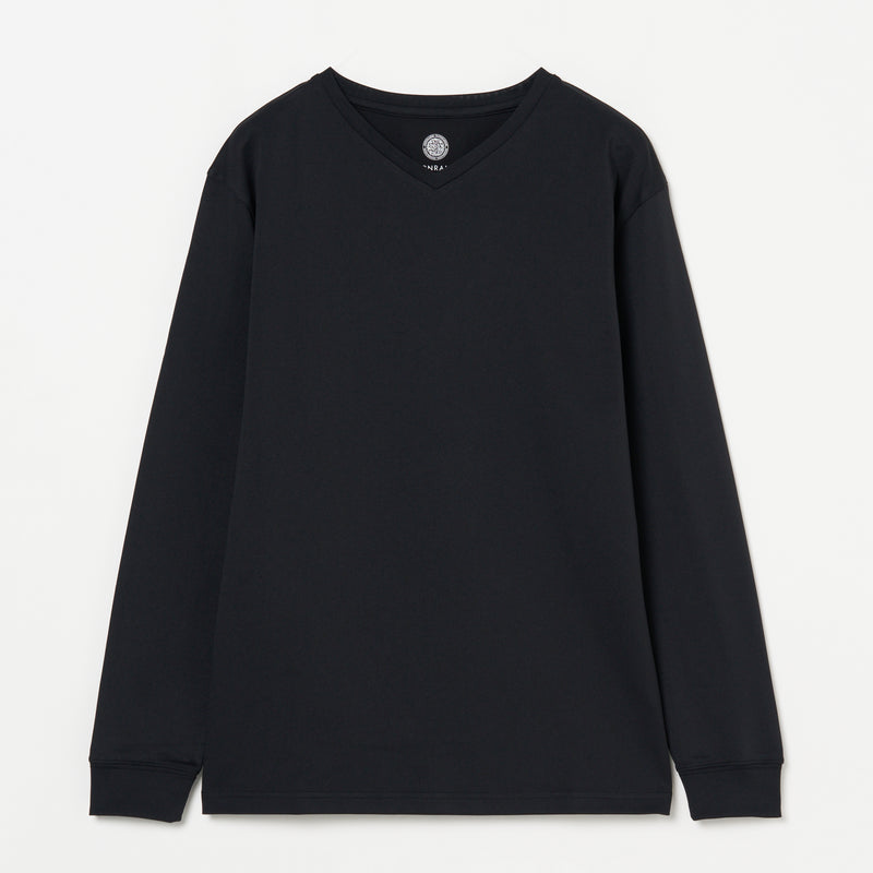 ムーンテック  Vネック ロングスリーブ Tシャツ