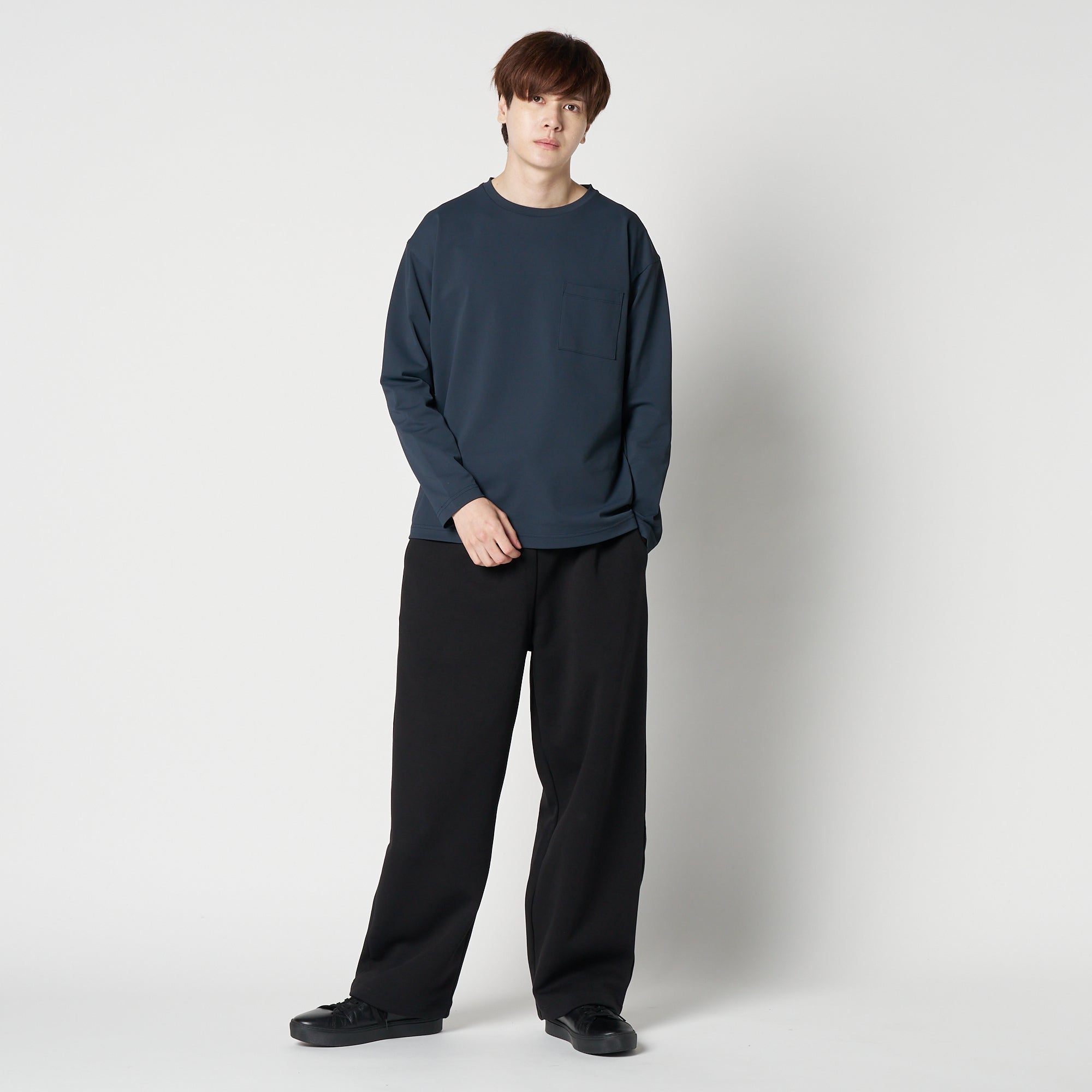 MOON-TECH® Oversized Pocket Long-Sleeve T-Shirt (Collaboration with WWS)