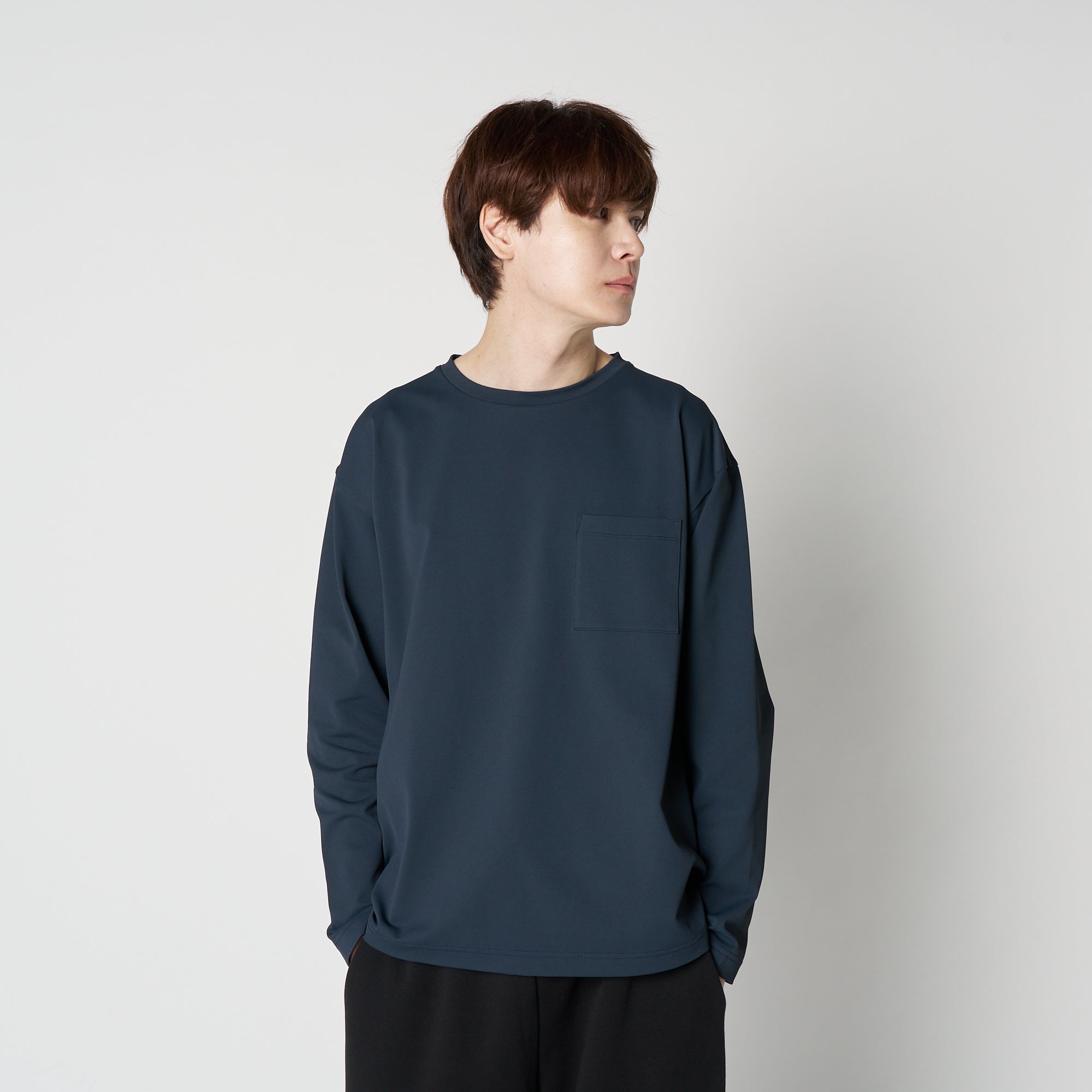 MOON-TECH® Oversized Pocket Long-Sleeve T-Shirt (Collaboration with WWS)