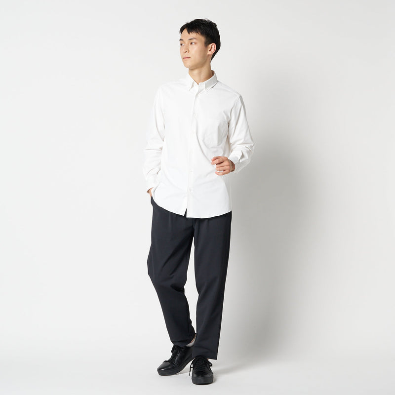 無敵の白シャツ｜MOON-TECH®Shirt ボタンダウン　L チャコール MOON-TECH®シャツ ボタンダウン – MOONRAKERS