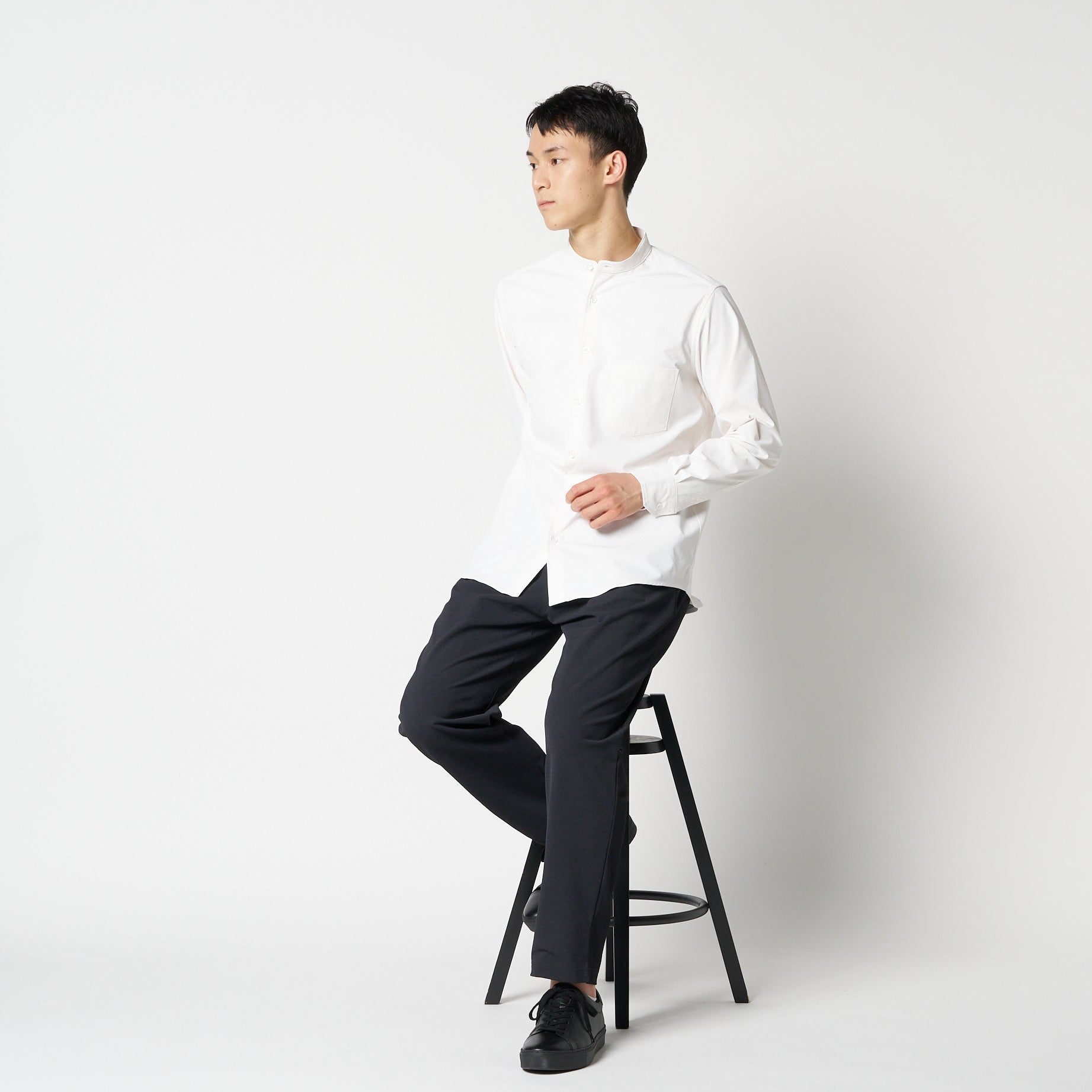 MOON-TECH® Band Collar Shirt