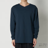 ムーンテック  Vネック ロングスリーブ Tシャツ